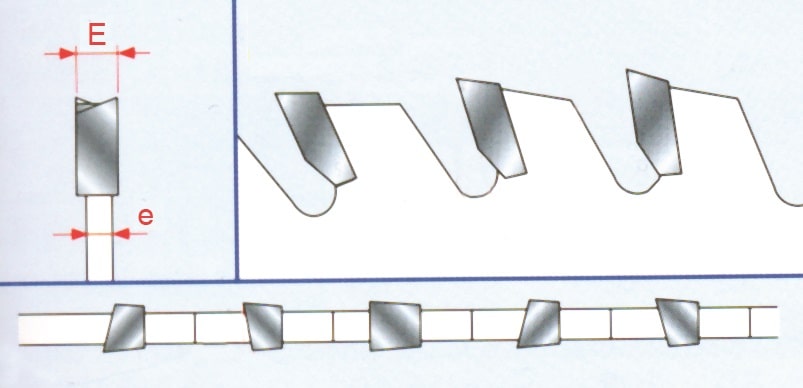 SERRA CIRCULAR DE BAIXO RUÍDO COM DENTES DE METAL DURO (HM) PARA CORTE DE PAINÉIS COM MELAMINA COM TOPO 38º